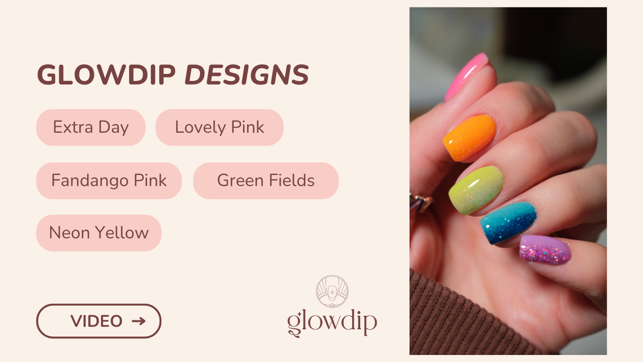 Extra Day + Lovely Pink  + Fandango Pink  + Green Fields + Neon Yellow