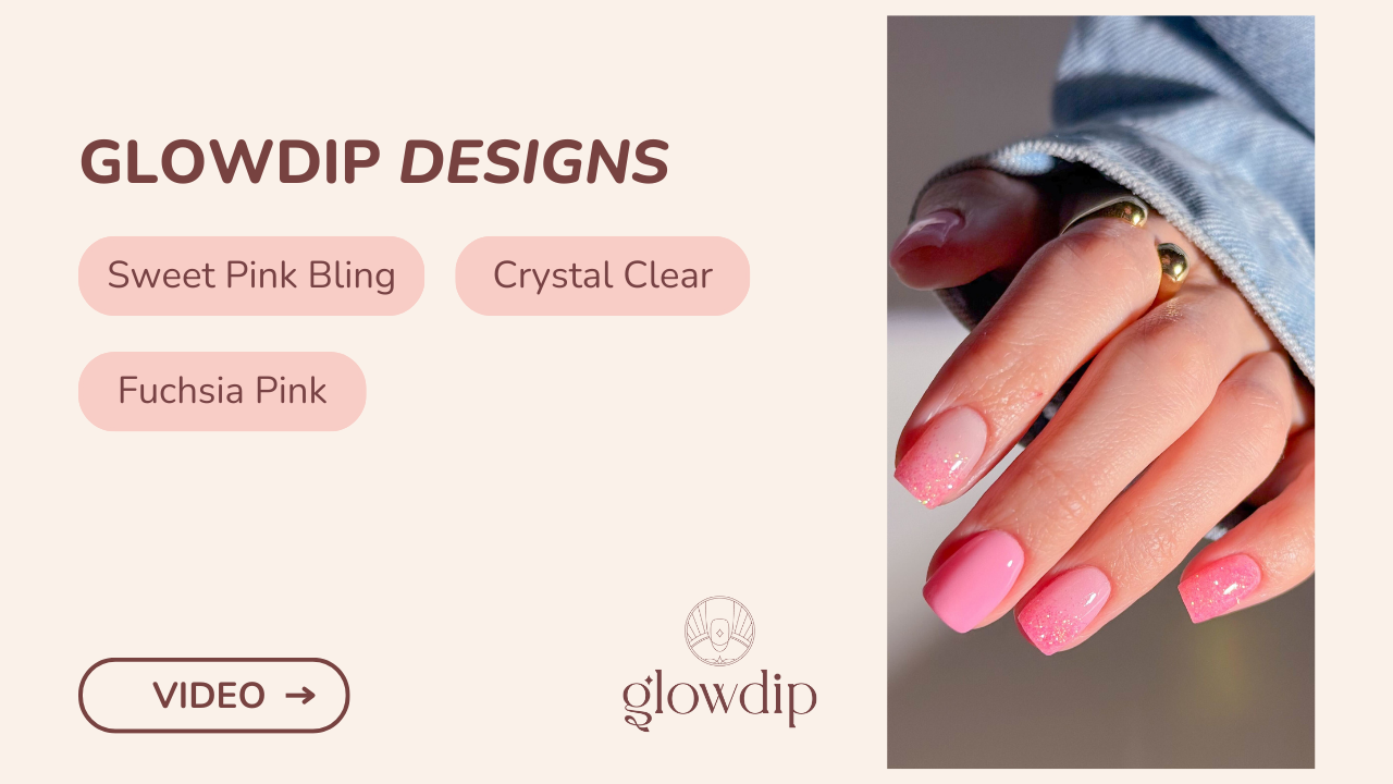 Sweet Pink Bling + Crystal Clear + Fuchsia Pink