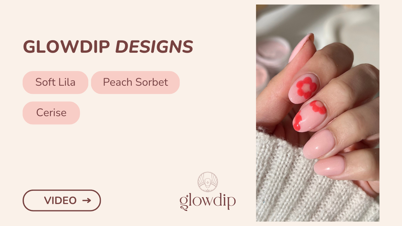 Soft Lila + Peach Sorbet + Cerise
