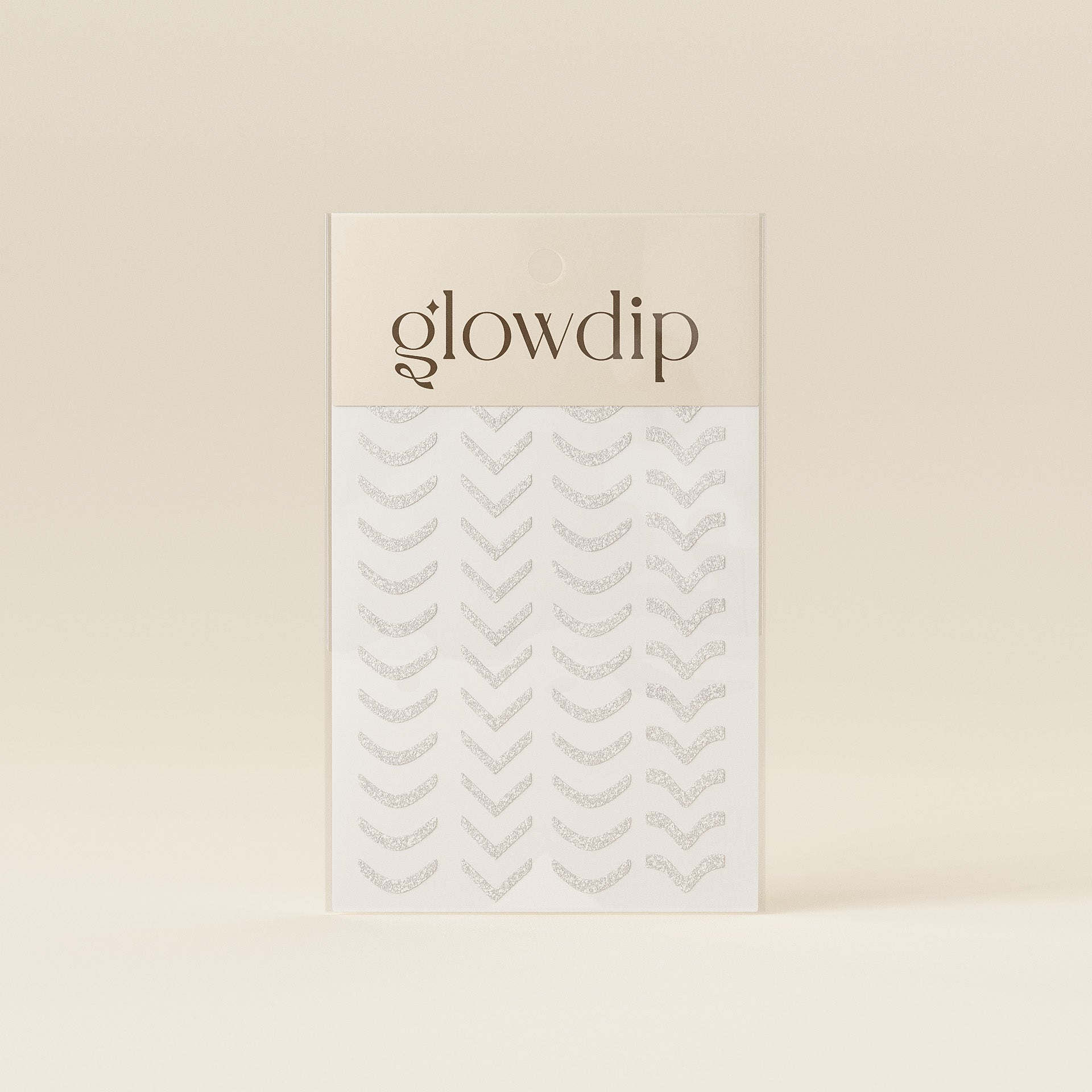 French Sticker - Silver Glitter