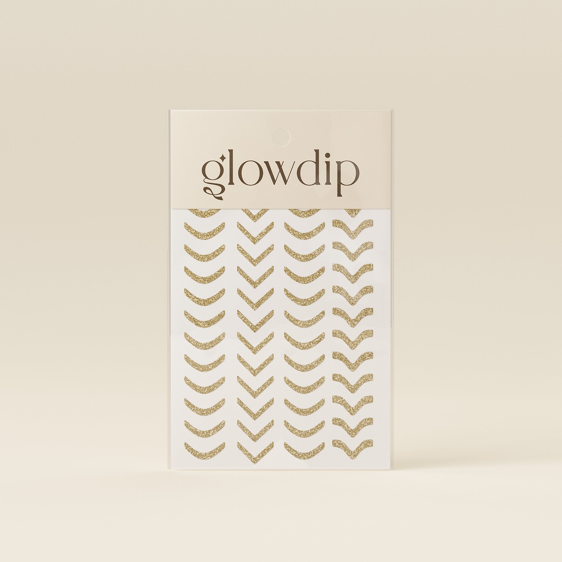 French Sticker - Gold Glitter