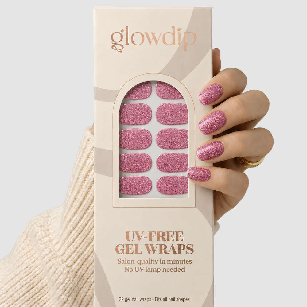 Pink Glitter Pop UV-Free Gel Wrap